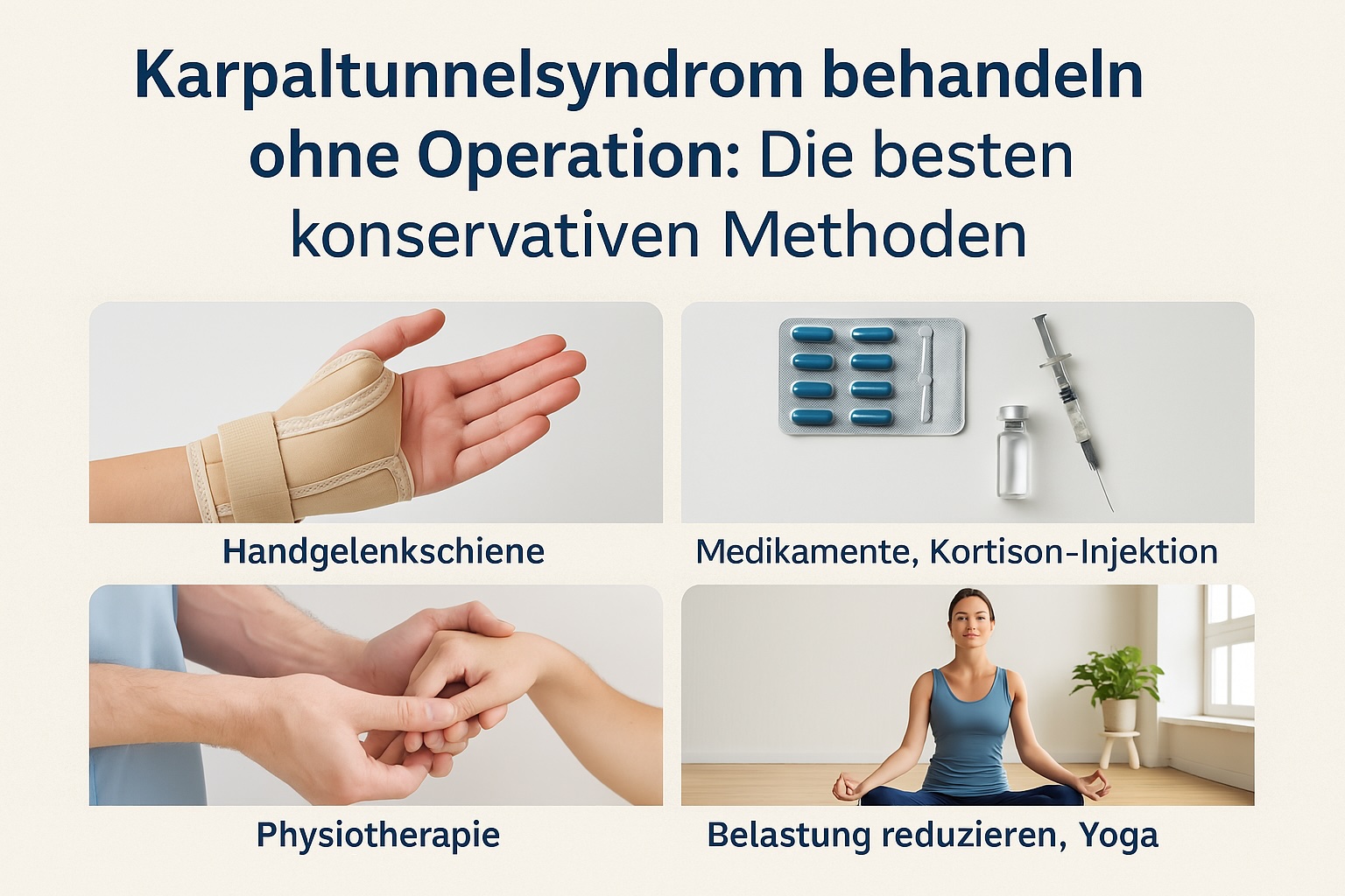 Schmerzfrei ohne Skalpell: Karpaltunnelsyndrom konservativ behandeln