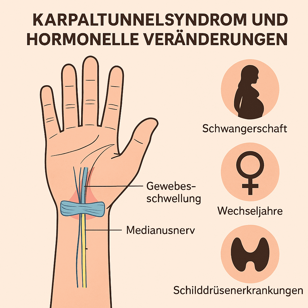Karpaltunnelsyndrom und hormonelle Veränderungen: Wenn Hormone auf die Nerven drücken